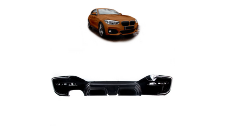 Diffuser BMW 1 F20 F21 Facelift Rear Gloss Black