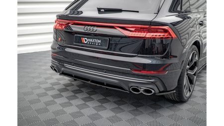 Splitter Audi SQ8 4M Rear Central with Diffuser Gloss Black