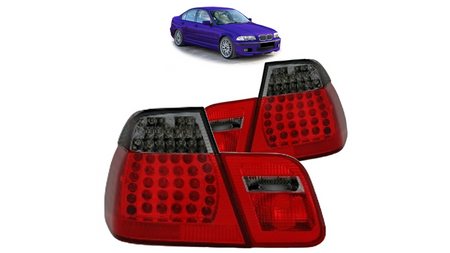 Lampy BMW 3 E46 Tył LED Red-Smoke