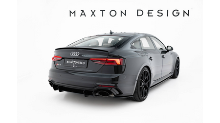 Splitter Audi RS5 F5 Tył Boczne Street Pro Black-Red
