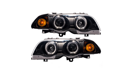 Lights BMW 3 E46 Front Black