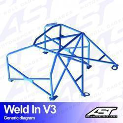 Roll Cage MINI Cooper (R56) 3-door Hatchback WELD IN V3
