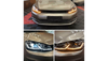 Lampy Volkswagen Golf 7 Przód Chrome