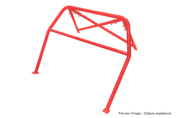 Bolt-in Half Roll Cage Porsche 911 992 991 GT3 RS Red