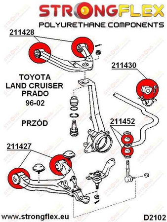 Front anti roll bar bush SPORT