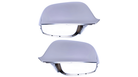 Mirror Cover Set Audi Q5 Q7 Matt Silver Lane Assist