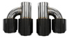 Exhaust Tip 101mmx2 enter 70mm Carbon Gloss Set
