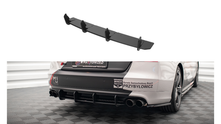 Diffuser Audi S8 D4 Rear Street Pro Red