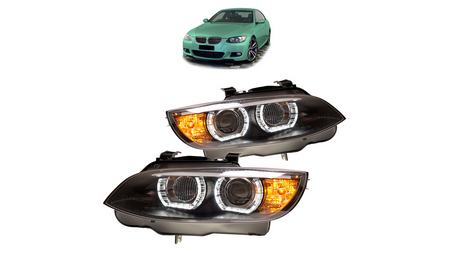 Headlights Xenon Black RHD DRL AFS suitable for BMW 3 (E92) Coupe (E93) Convertible Pre-Facelift 2007-2010