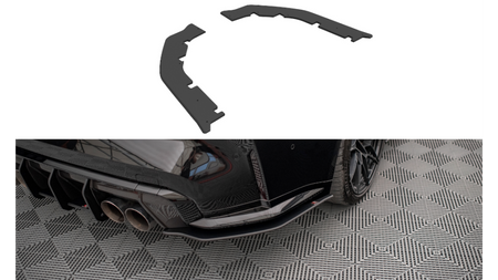 Splitter BMW 4 G82 M-Pack Tył Boczne Street Pro Black-Red