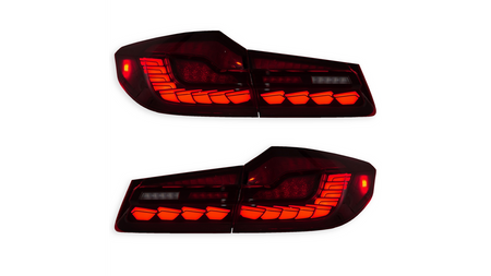 Lampy BMW 5 G30 F90 Tył Dynamic LED Red