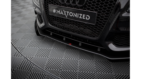 Splitter Audi A5 8T S-Line Front Pro + flaps Black-Red