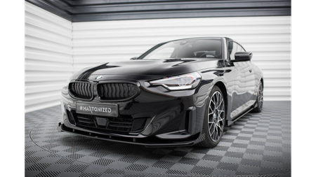 Splitter BMW 2 G42 Front Pro + flaps Black-Red