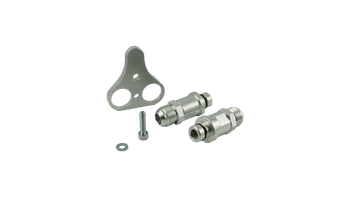 Oil cooler adapter for BMW Getrag DCT DKG gearbox + aluminium flare fittings M18x1.5 AN10