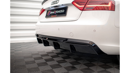 Diffuser Audi A5 8T Facelift Rear Valance Exhaust on one side version