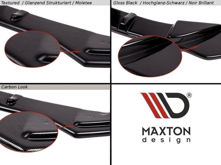 FRONT SPLITTER V.1 Audi A5 F5 S-Line - Gloss Black