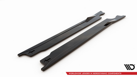 Side Skirts Diffusers V.1 Porsche 911 Carrera Aero / Carrera GTS 992 Gloss Black