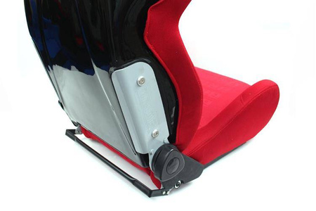 Fotel sportowy CUGA Welur Bride Czerwony