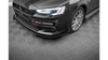 Splitter Mitsubishi Lancer EVO X Przód Street Pro Black-Red + Gloss Flaps