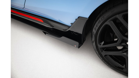 Side Skirts Hyundai Veloster N Mk2 Street Pro Black + Gloss Flaps