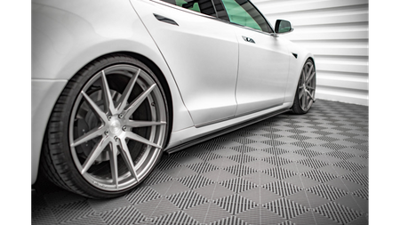 Diffuser Tesla Model S Facelift Side Skirts Gloss Black