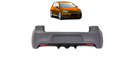 Bumper Volkswagen Golf VI Rear with Diffuser