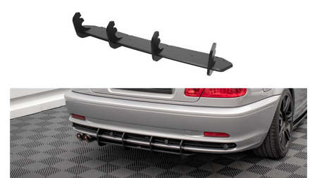 Diffuser BMW 3 E46 Rear Street Pro Black-Red