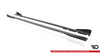 Diffuser BMW 2 F87 M-Pack Side Skirts Street Pro Black-Red + Gloss Flaps