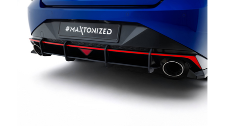 Dyfuzor Hyundai Elantra N Mk7 Tył Street Pro Black-Red