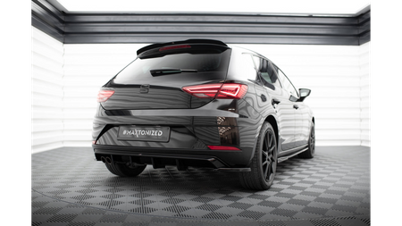 Dokładka Seat Leon III Facelift Zderzak Tył Gloss Black