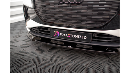 Splitter Audi Q4 e-tron przód v.1 Gloss Black
