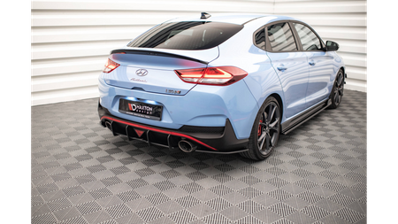 Splitter Hyundai I30 III Facelift N Fastback Rear Side Street Pro Black-Red