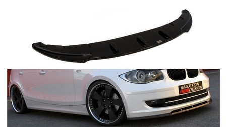 FRONT SPLITTER BMW 1 E81 / E87 (STANDARD FACELIFT MODEL) Gloss Black