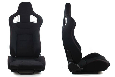 Racing seat GLOCK Suede Black