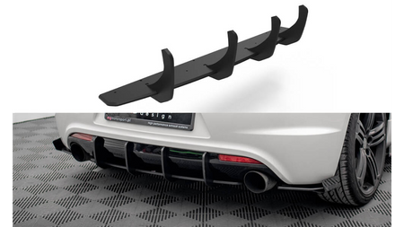 Diffuser Volkswagen Scirocco III R Rear Street Pro Black