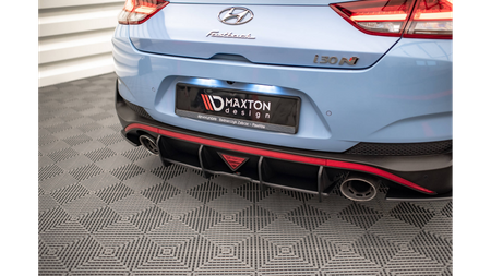 Diffuser Hyundai I30 III Facelift N Fastback Rear Street Pro Red