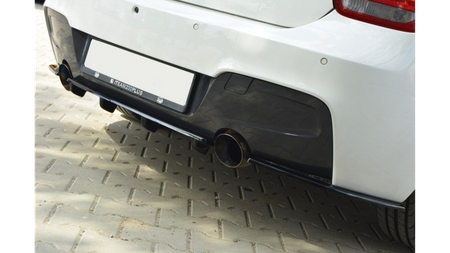 Splitter BMW 1 F20 Rear Central with Diffuser M-Power Gloss Black