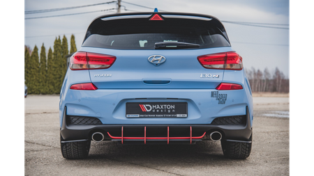 Splitter Hyundai I30 III N Rear Side Racing Durability Black