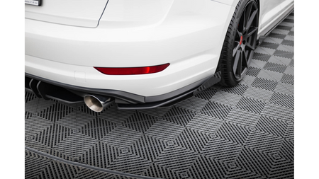 Splitter Volkswagen Jetta GLI Mk7 Rear Side Street Pro Black + Gloss Flaps