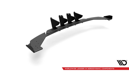 Dokładka Seat Leon FR IV Zderzak Tył + Flaps Black-Red Racing Durability