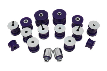 Set of rear suspension bushings - AUDI - 12PCs.