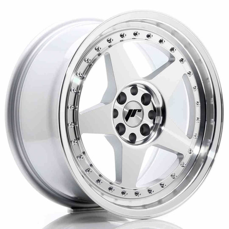 JR Wheels JR6 17x8 ET35 5x108/112 Silver Machined Face