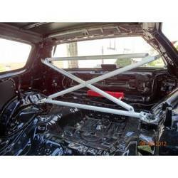 Xbrace c-pillar strut bar Honda Civic VI Black