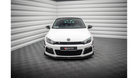 Splitter Volkswagen Scirocco III R Front Pro + flaps Black