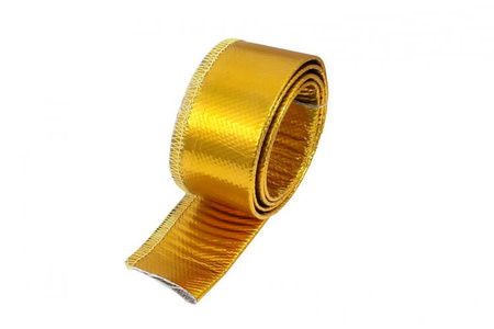 TurboWorks Heat resistance hose cover 30mm x 1m Gold