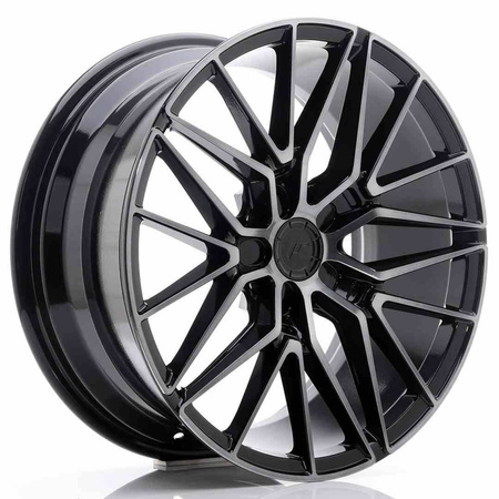 JR Wheels JR38 18x8 ET42 5x112 Black Brushed w/Tinted Face