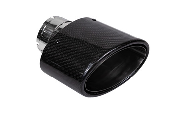 Exhaust Tip 150x90mm enter 76mm Carbon Gloss