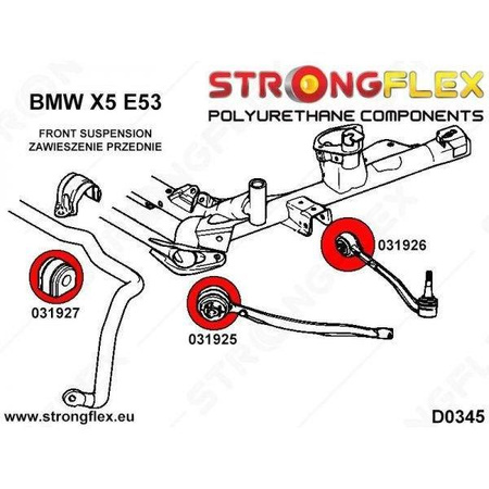 Front anti roll bar bush 29 mm