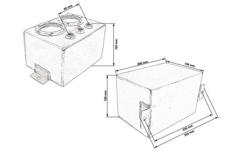Zbiornik paliwa dodatkowy na 2 pompy TurboWorks (w zestawie)