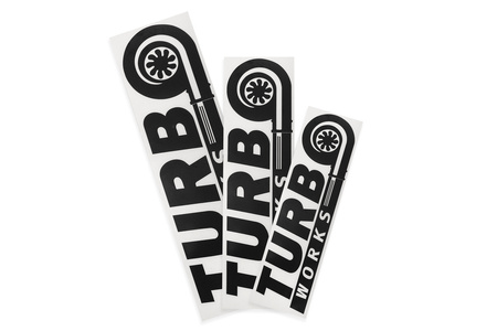 Sticker TurboWorks Black 15cm